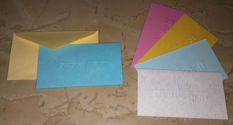 Thank You (E), Cards with Envelopes